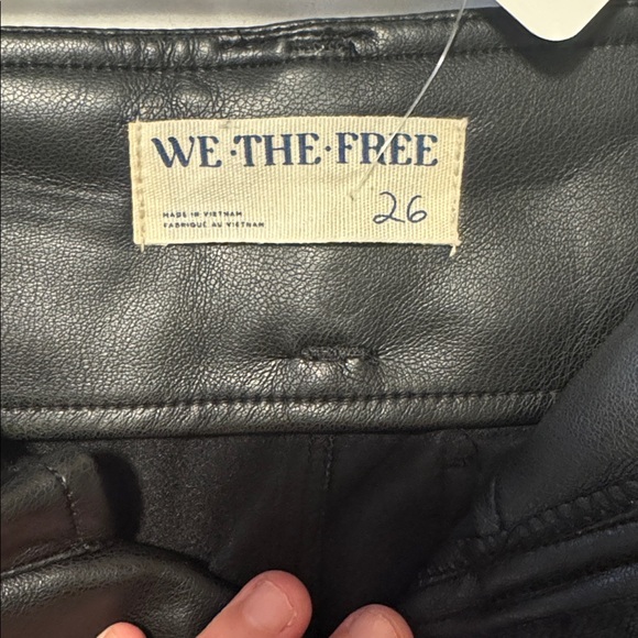 We The Free Faux Leather Slit Pants - Picture 6 of 9